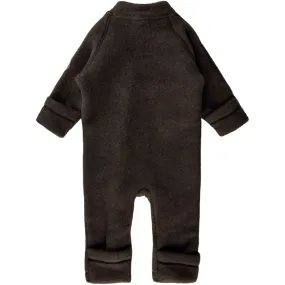 Reversible-Style Mikk-Line Dark Brown Melange Wool Suit