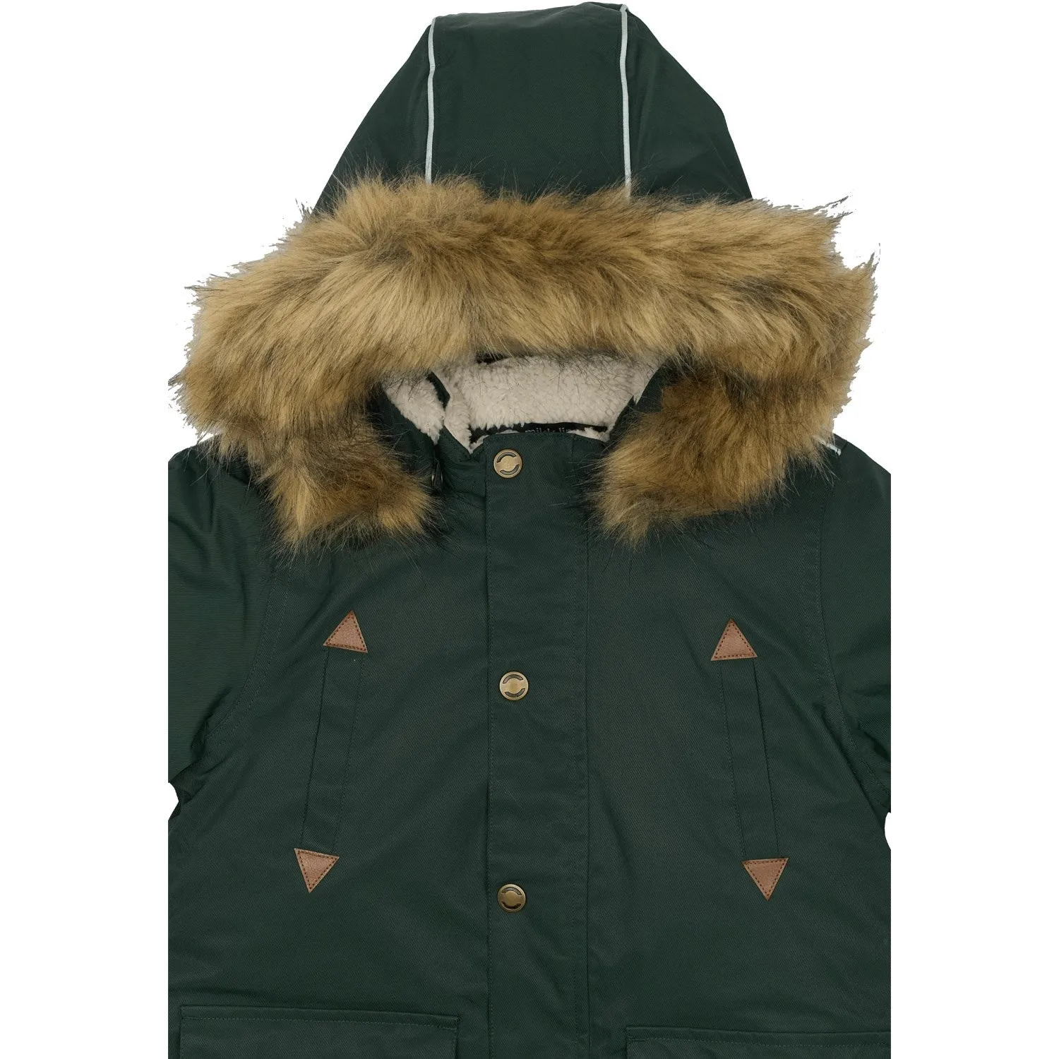 Non Restrictive Fit Mikk-Line Darkest Sprouse Twill Nylon Boy Parca