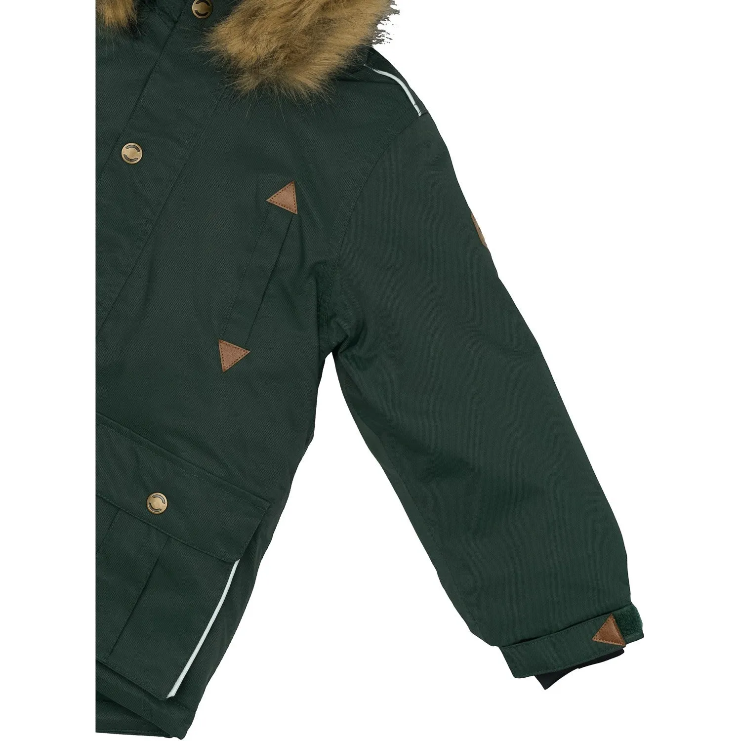 Airflow channels Mikk-Line Darkest Sprouse Twill Nylon Boy Parca