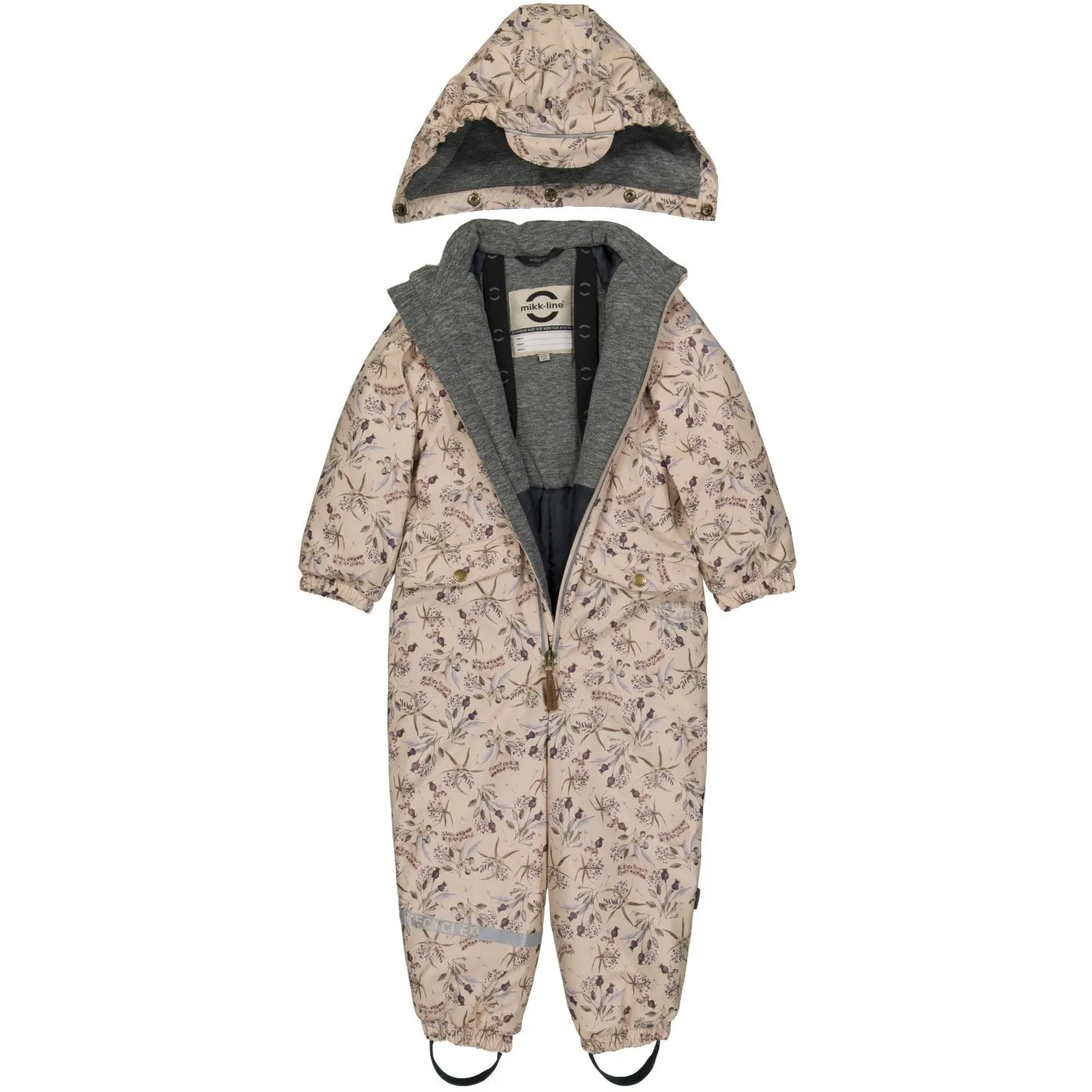 Versatile button-down blouse Designer-Label Mikk-Line Doeskin PU Snow Suit Recycled AOP