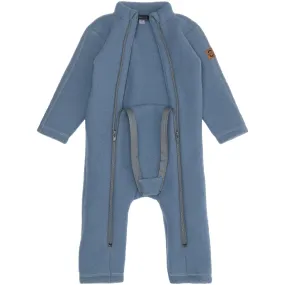 Shirred-Detail Low-Collar Mikk-Line Flint Stone Wool Suit