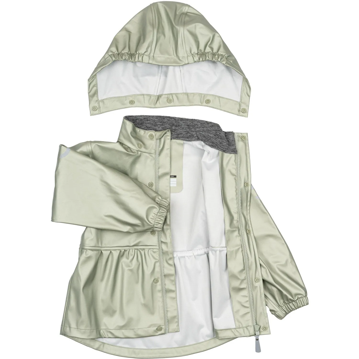 Classic Look Mikk-Line Green Bay PU Metallic Rain With Suspenders/104