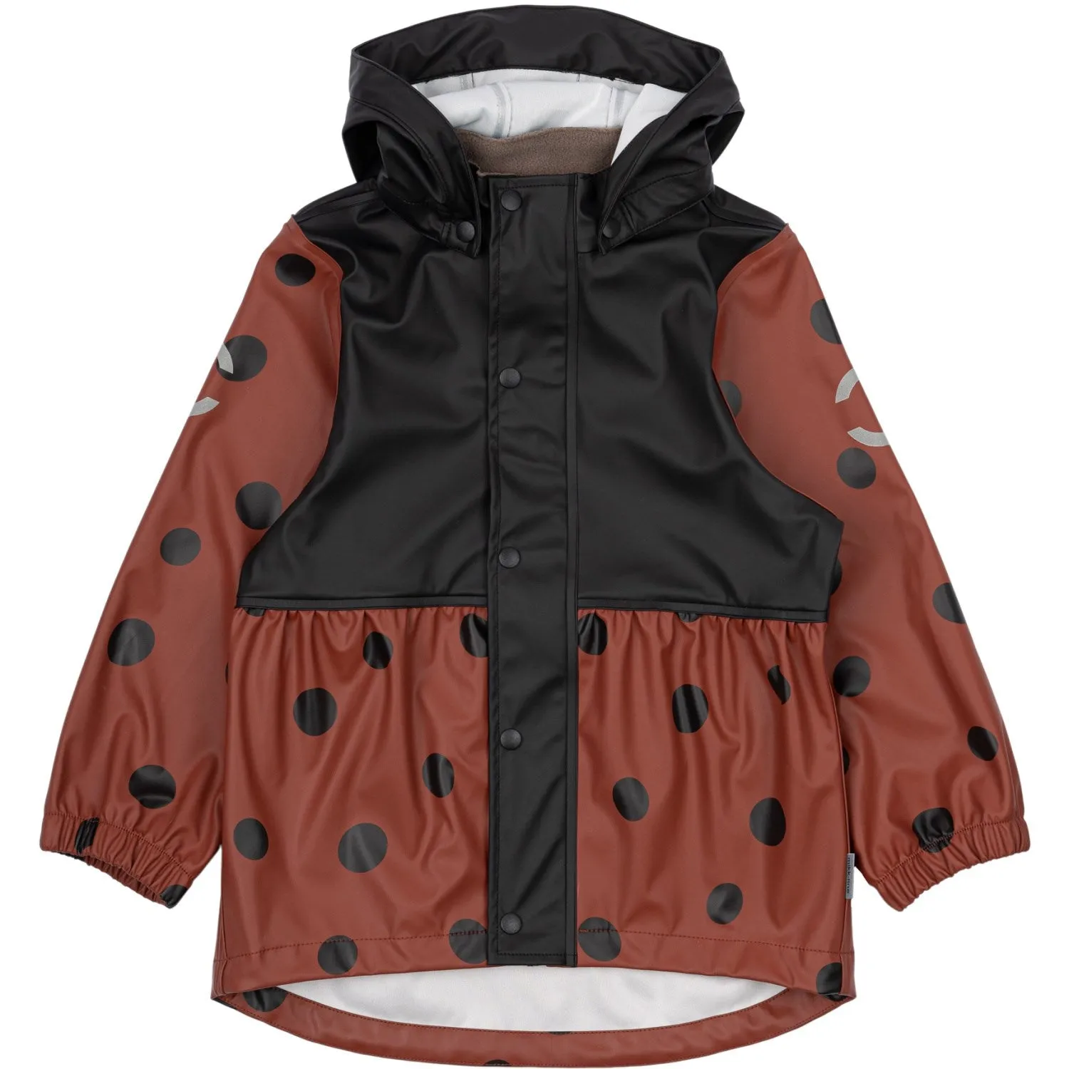 Mikk-Line Henna Ladybug Suspenders Rain Set Technical Shell Layer