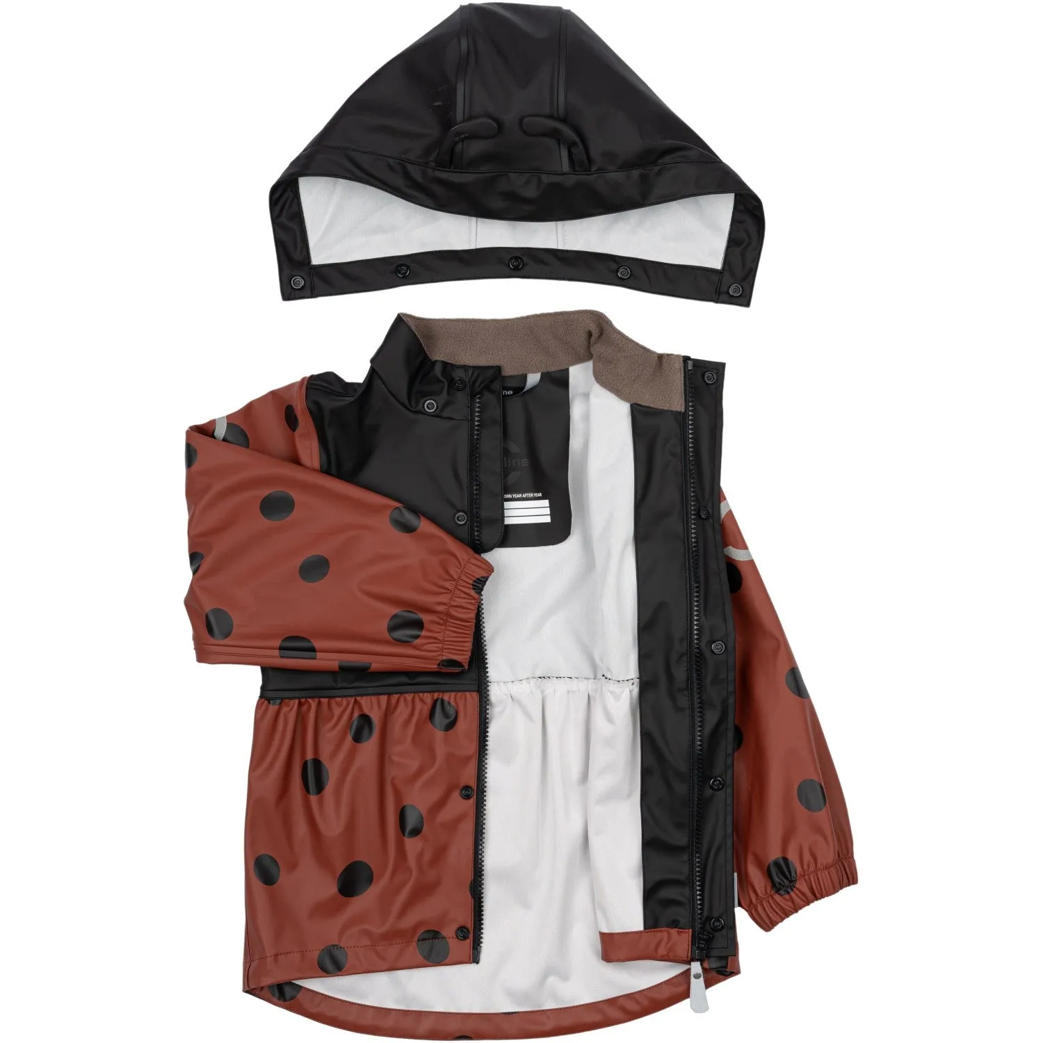 Mikk-Line Henna Ladybug Suspenders Rain Set Comfort Trek Layer Secure fit