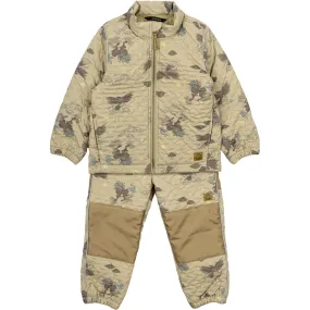 Light and airy blouse Keyhole-Back Mikk-Line Kelp AOP Thermal Set