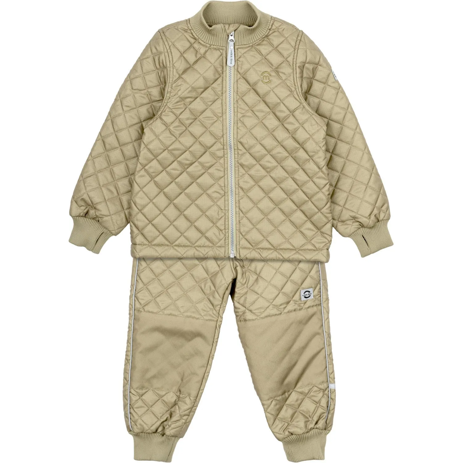 Skin-friendly Buckle-Detail Mikk-Line Kelp Thermo Set