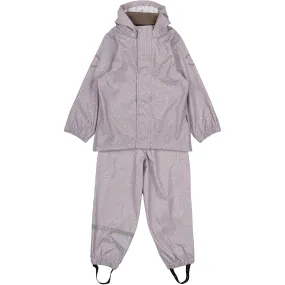 Wind Chill Mikk-Line Lavender Aura Suspenders PU Glitter Rain Set Recycled