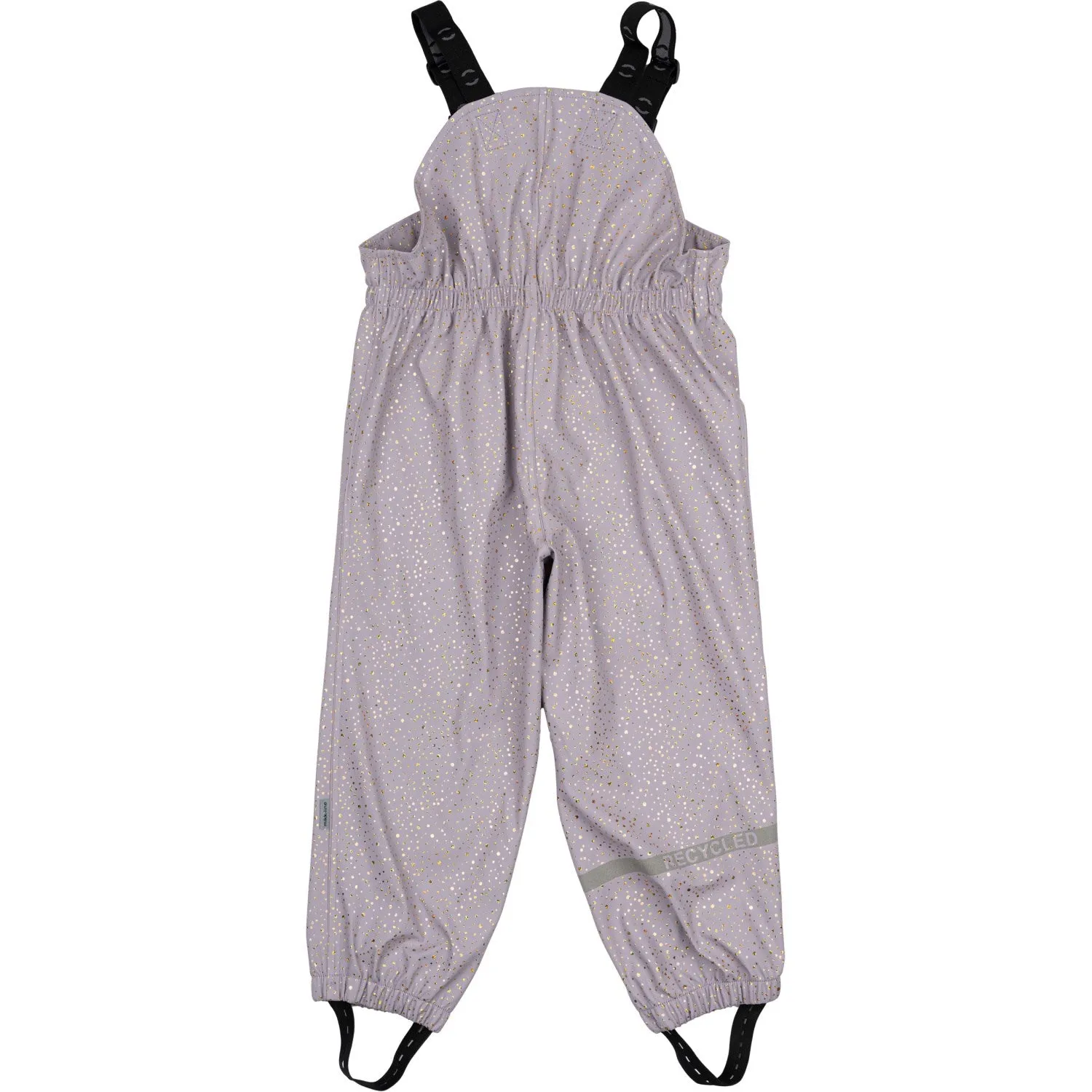 Mikk-Line Lavender Aura Suspenders PU Glitter Rain Set Recycled Minimal Rain Look