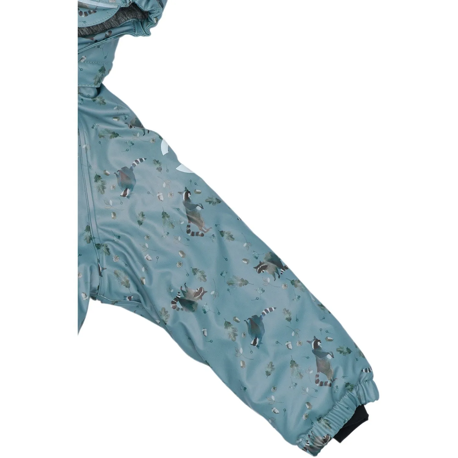 Mikk-Line Lead PU Snow Suit Recycled AOP Hook-And-Eye Smocked-Detail