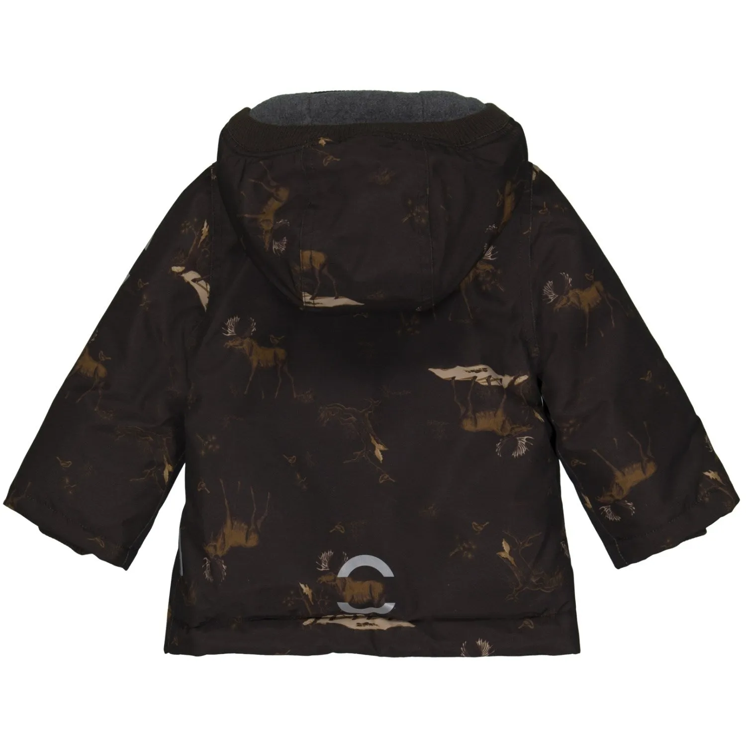 Ventilated Back Weatherproof Zipper Mikk-Line Mol?? Polyester Jacket Aop