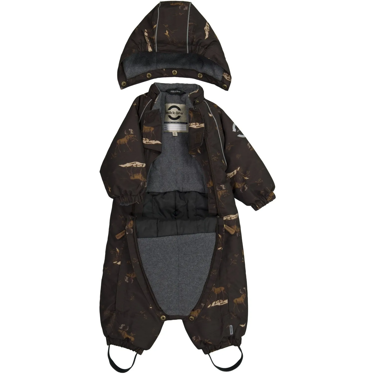 Feminine shirt for outings Mikk-Line Mol?? Polyester Suit AOP Forest