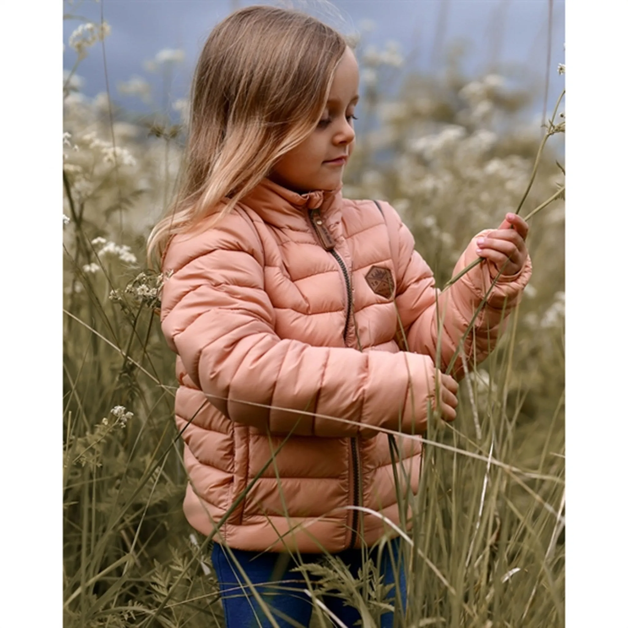 Mikk-Line Nylon puffer 2i1 Jacket Tawny Brown Water Resistant Modern Outerwear