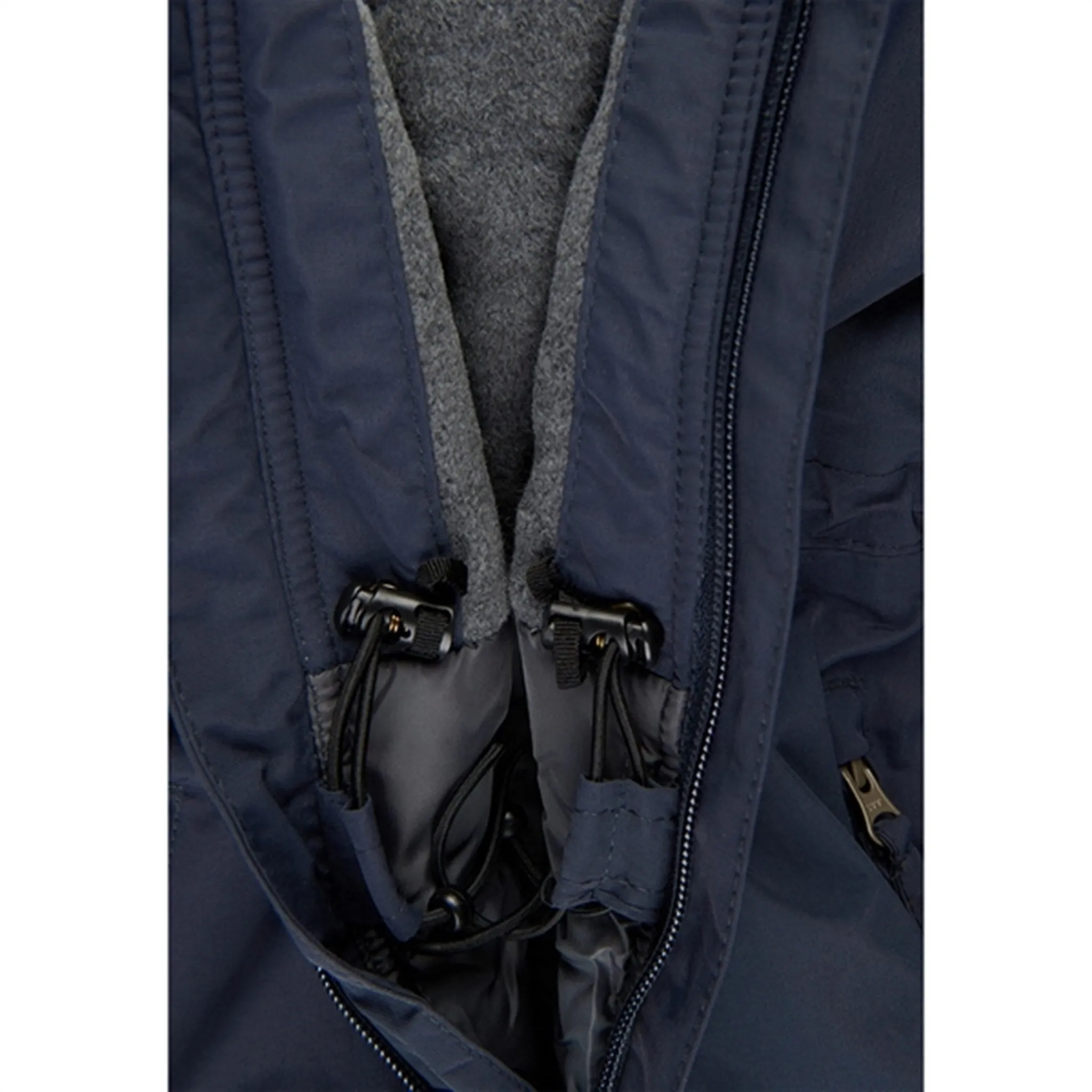 Scalloped-Edge Mikk-Line Nylon Snow Suit Blue Nights