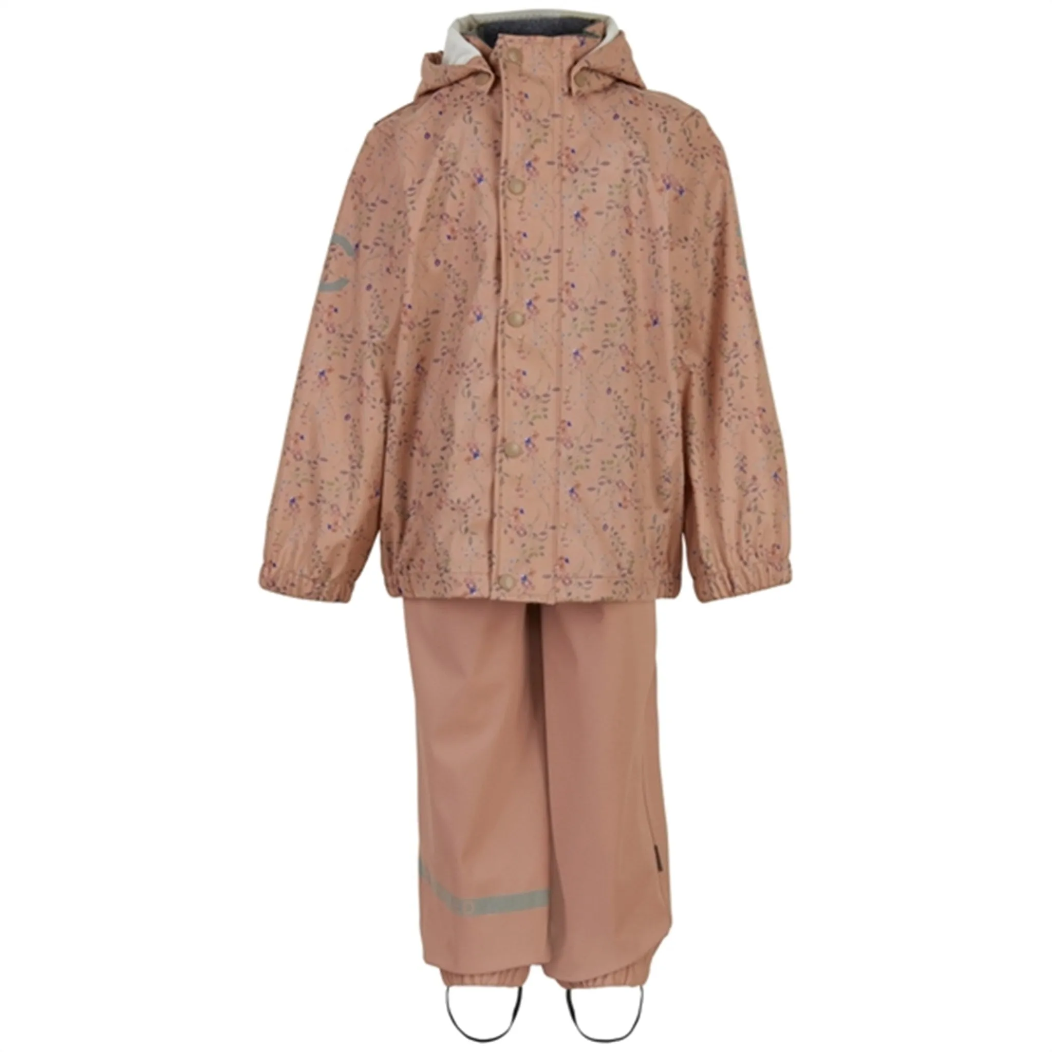 Mikk-Line Rainset AOP Nougat Functional Outerwear Resistant Outerwear