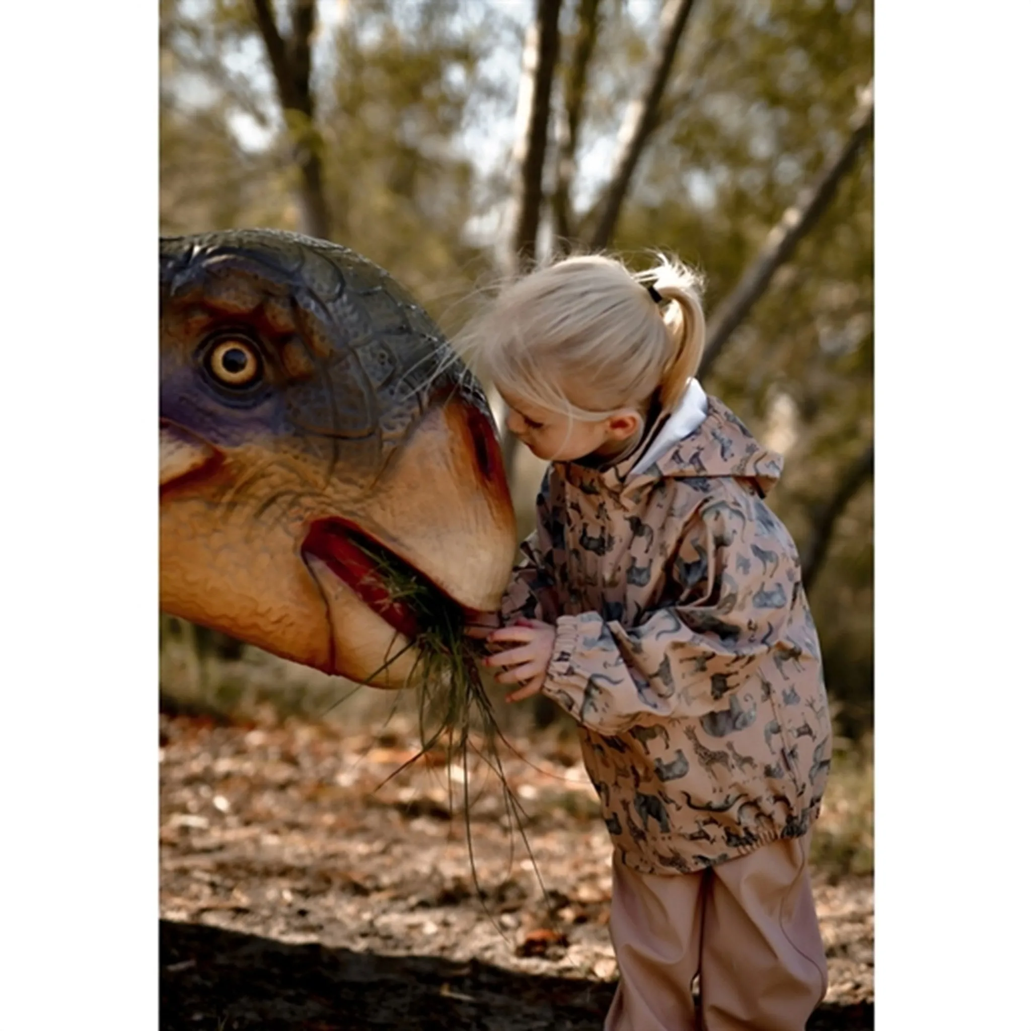 Mikk-Line Rainset AOP Zoo Nougat Drizzle Day Comfort Cycling Street Wear