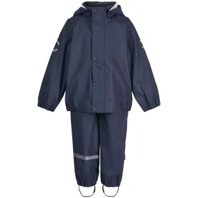 Mikk-Line Rainwear Jacket And Pants Blue Nights Packable Outdoor Coat