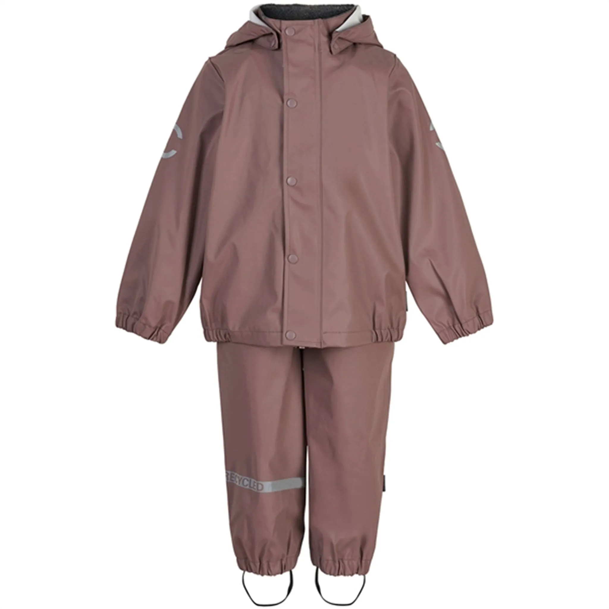 Reinforced Knees Comfy Layer Mikk-Line Rainwear Jacket And Pants Burlwood