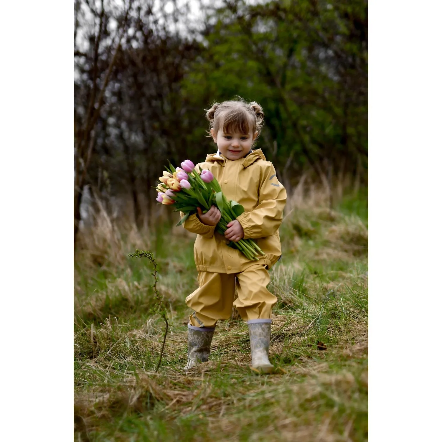 Mikk-Line Ratan Suspenders PU Rain Recycled Outdoor Task Trail Running Outfit