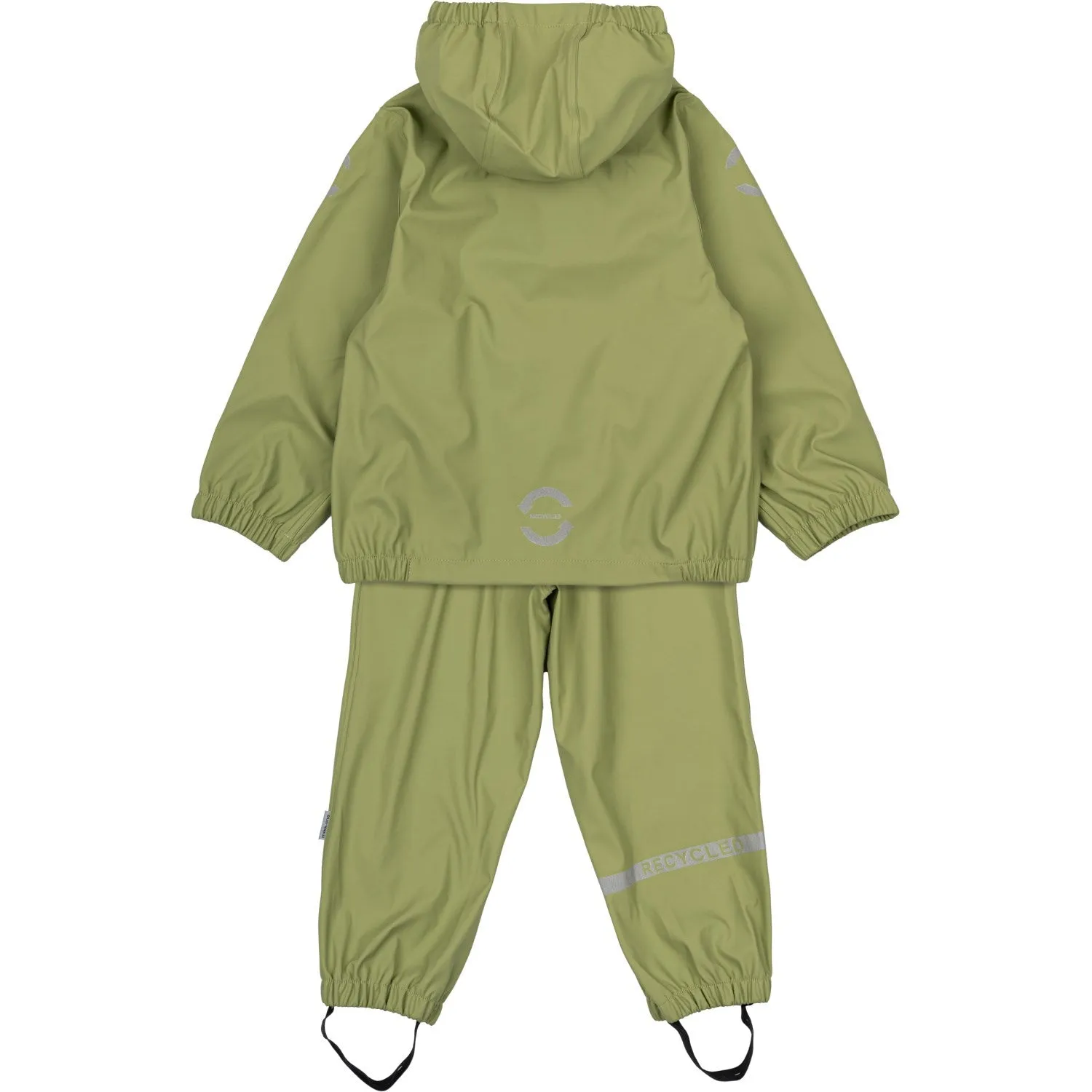 Mikk-Line Sage No Suspenders PU Rain Recycled City Wear Minimalist Rain Design