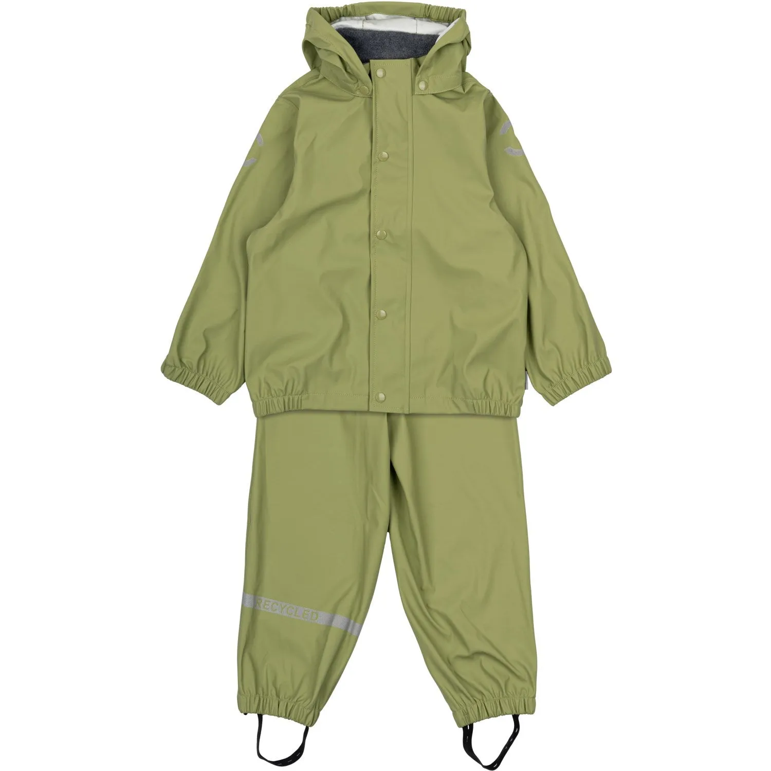 technical fabric Outdoor Dog Walk Mikk-Line Sage No Suspenders PU Rain Recycled