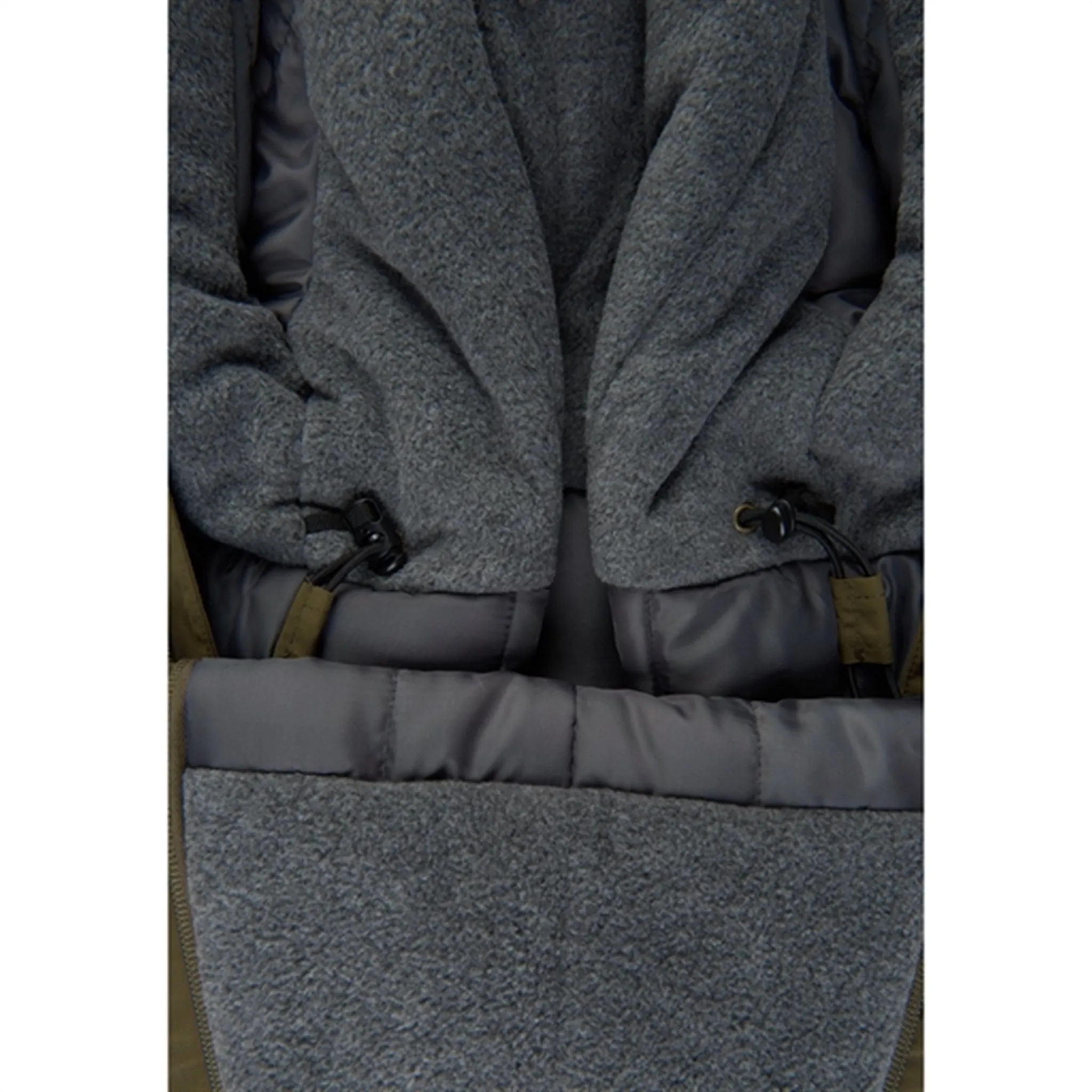 Tassel-Detail Tonal-Stitching Mikk-Line Snow Suit Solid Beech