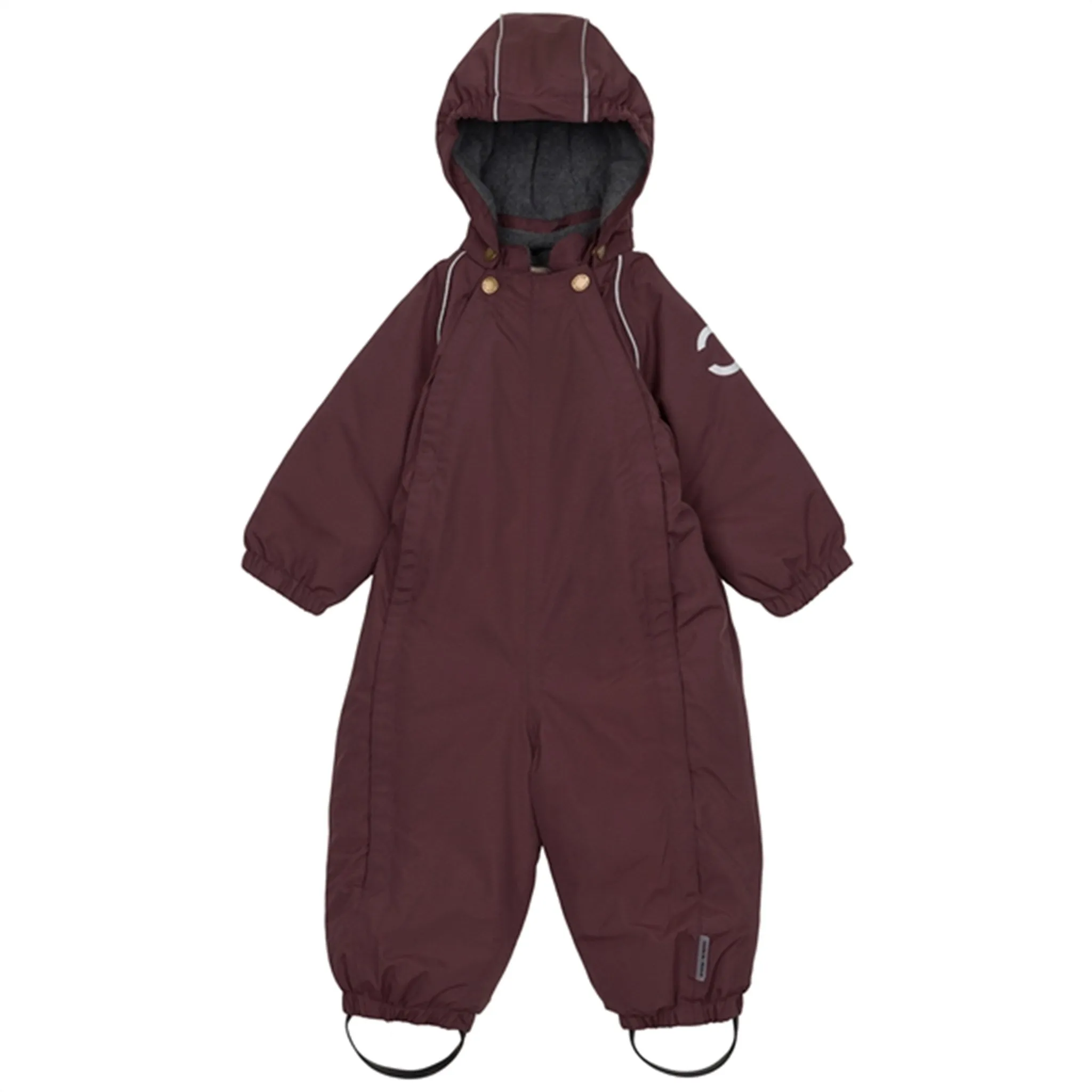 Silk-Blend Mikk-Line Snow Suit Solid Huckleberry