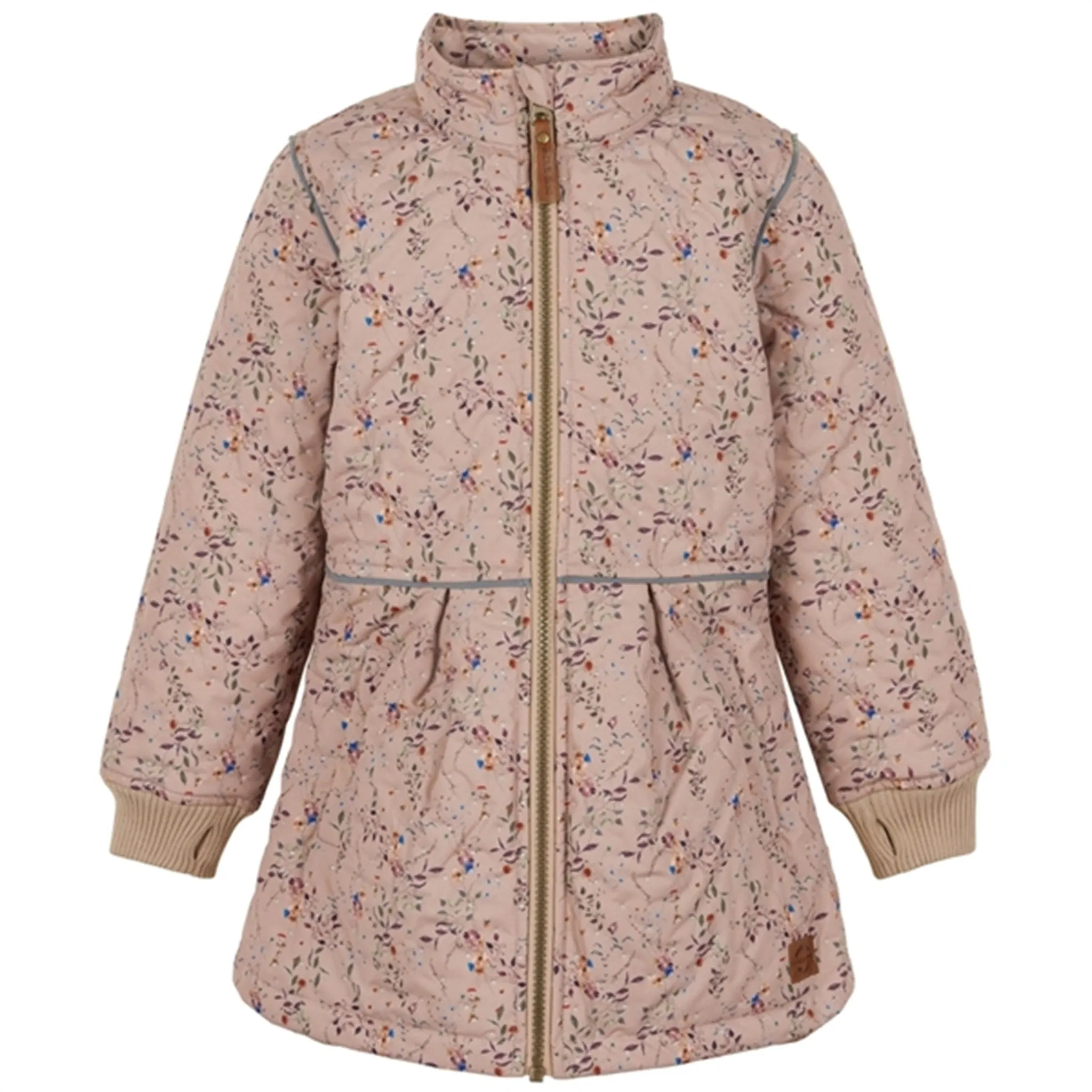 Mikk-Line Thermo Jacket Long AOP Nougat Travel-friendly