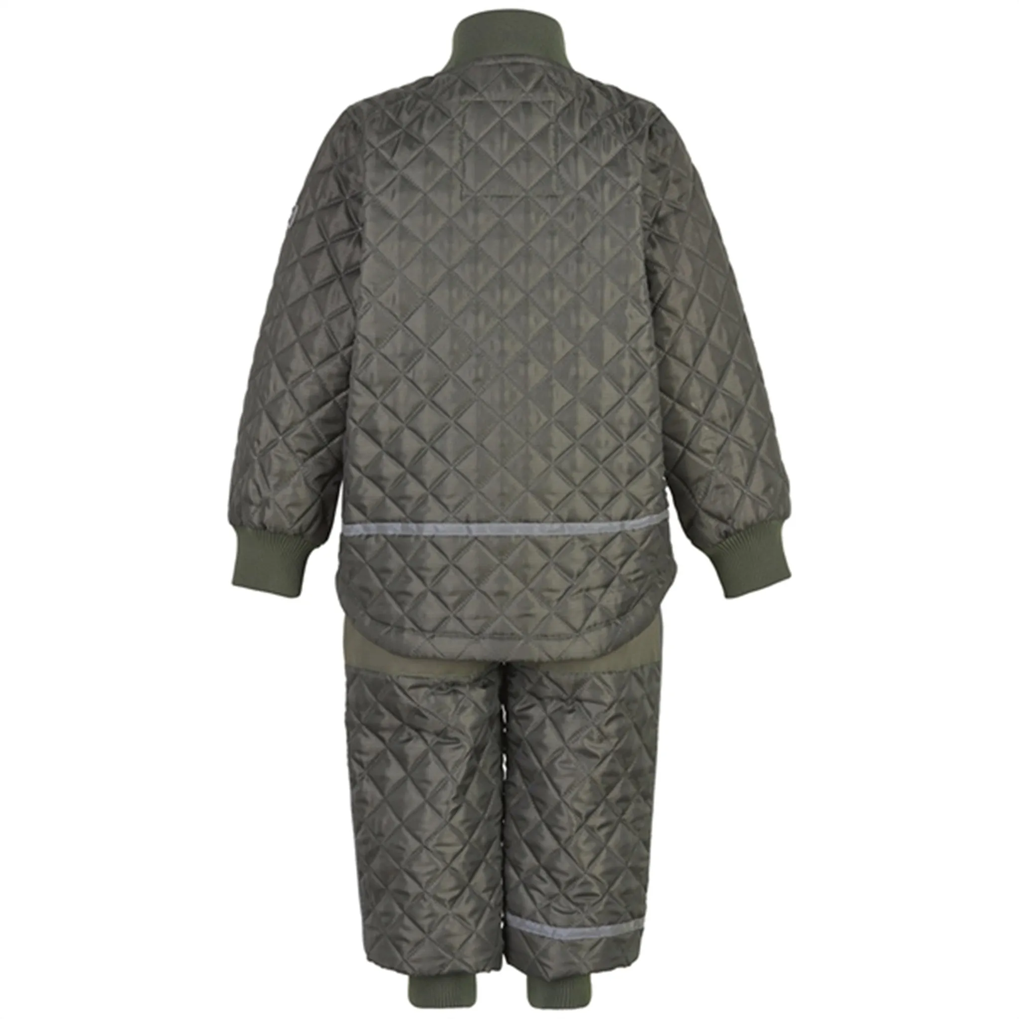 Mikk-Line Thermo Set Dusty Olive Sleek button-front piece Bright-colored top