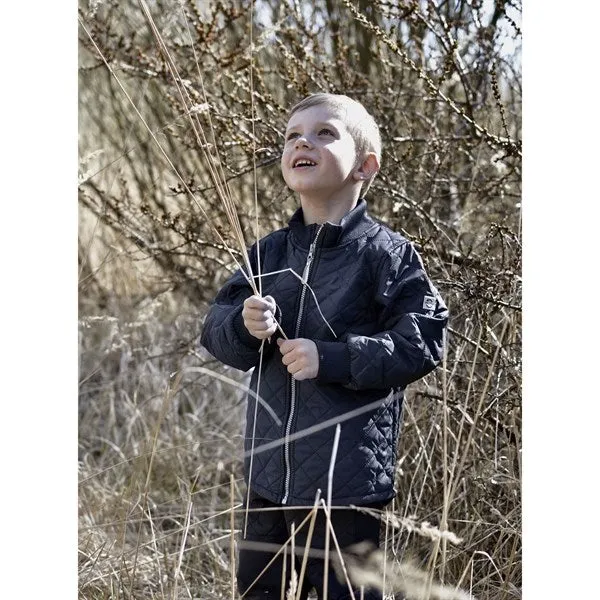 Mikk-Line Thermo Set w. Fleece Blue Nights Crystal-Detail Striped-Pattern