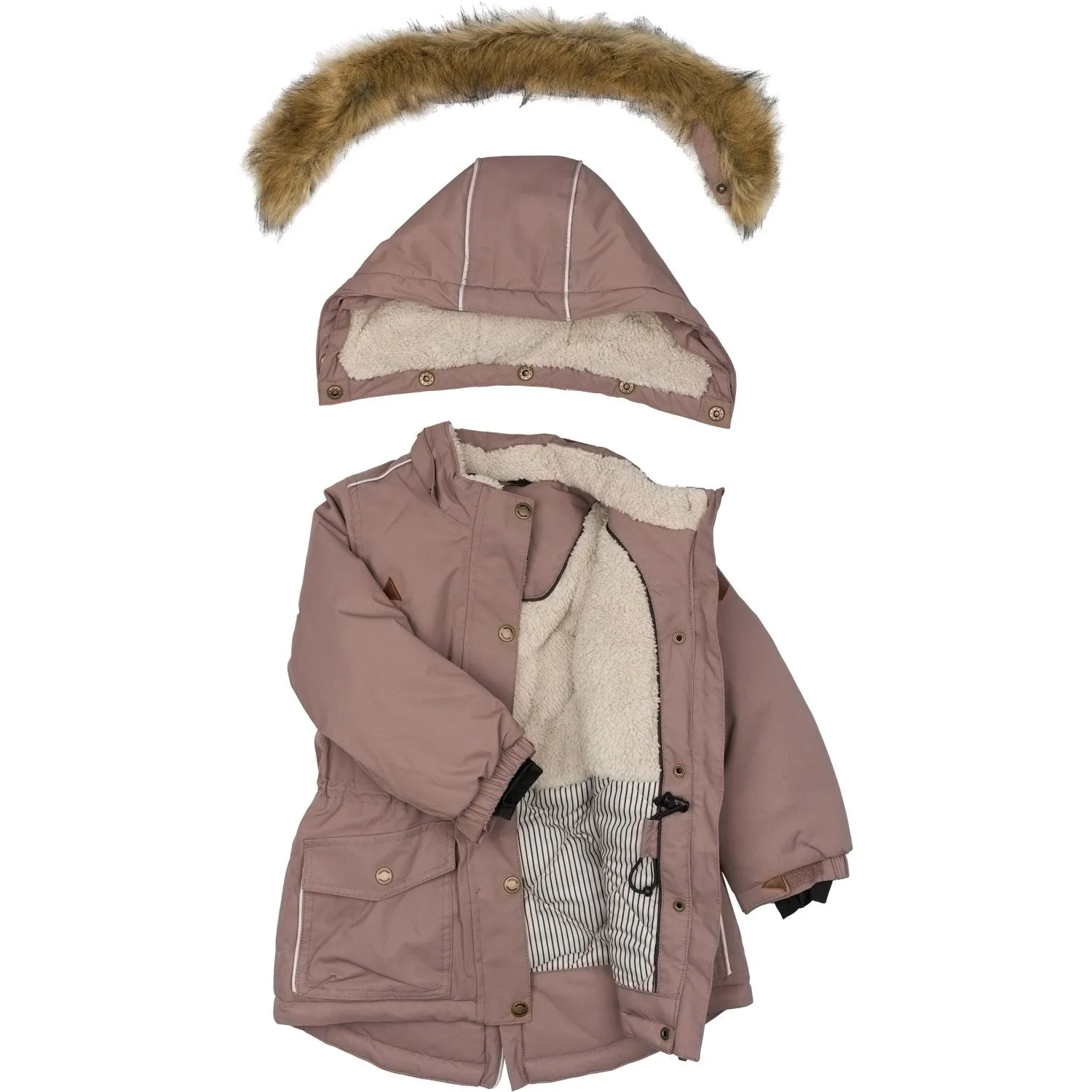 Mikk-Line Twilight Mauve Twill Nylon Parca suitable for charity events special - occasion wear