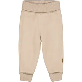 Mikk-Line Warm Taupe Cotton Fleece Pants Thermal Support Mountain Trek