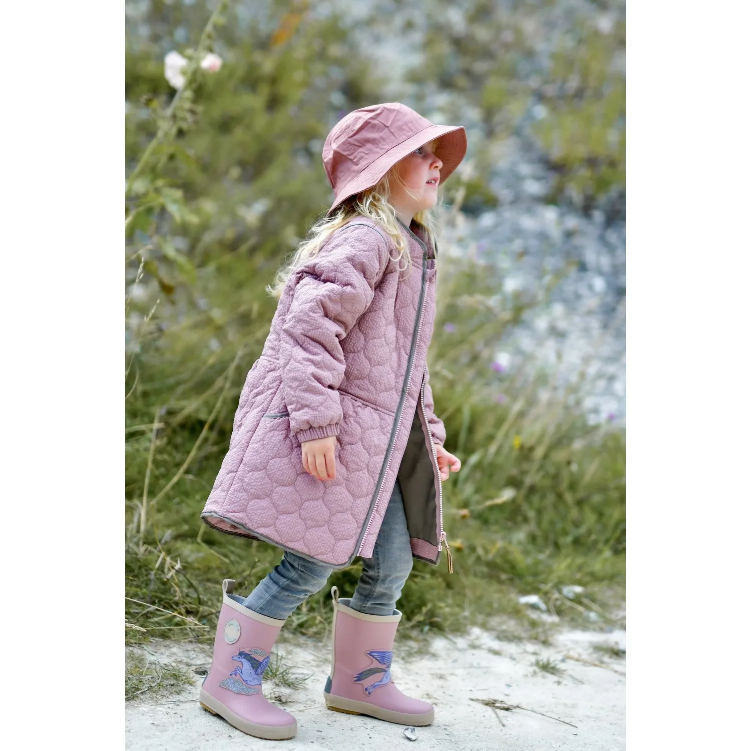 Mikk-Line Woodrose Thermal Jacket Waist Comfortable fit blouse Skin-friendly