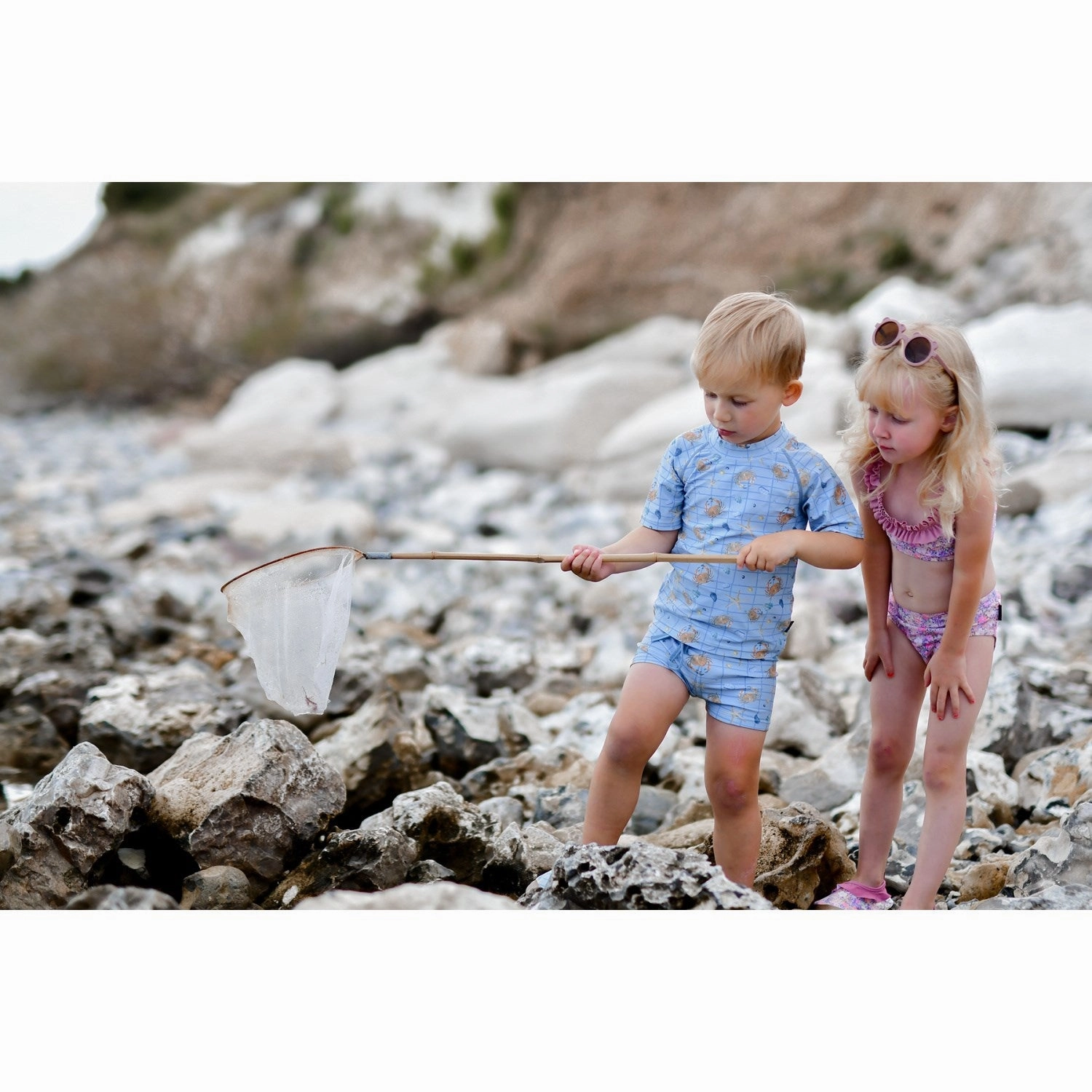 Durable Quality Mikk-Line Faded Denim AOP UV Shirt Recycled