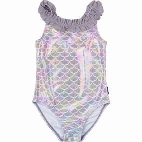 Anti Chafing Design Anti Fade Technology Mikk-Line Lavender Aura AOP Swimsuit Recycled