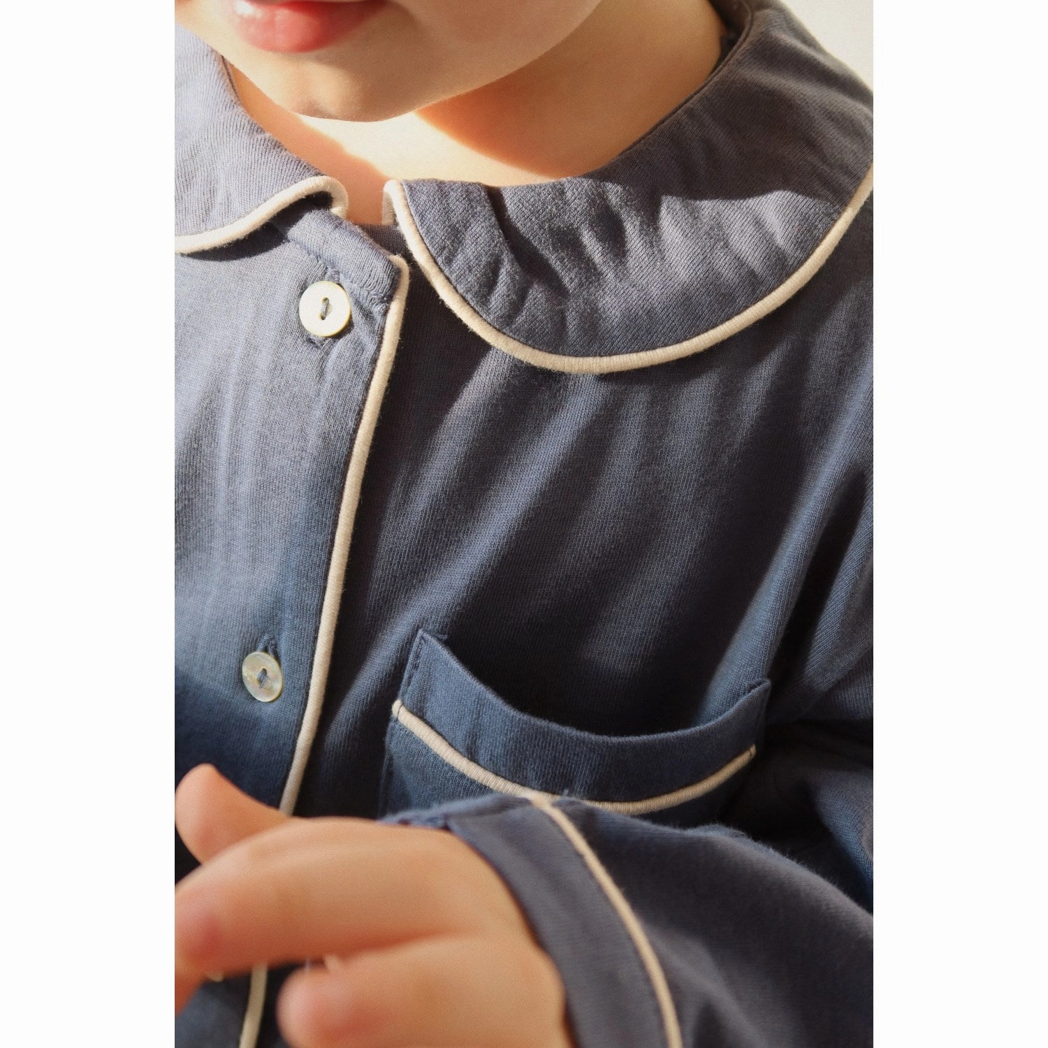 Brushed Inner Layer Konges Sl?jd Vintage Indigo Pio Set Gots