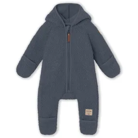 MINI A TURE Adel Teddy Fleece Jumpsuit Ombre Blue Trend-Inspired Repair-Friendly