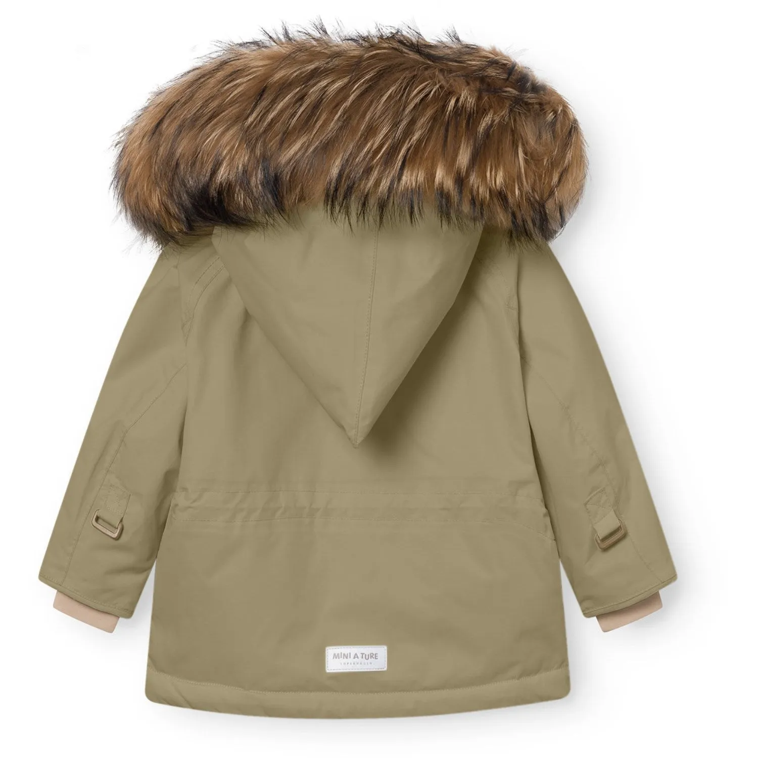 Mini A ture Aloe Green Matwang Fleece Lined Winter Jacket Fur. GRS Modern Outerwear