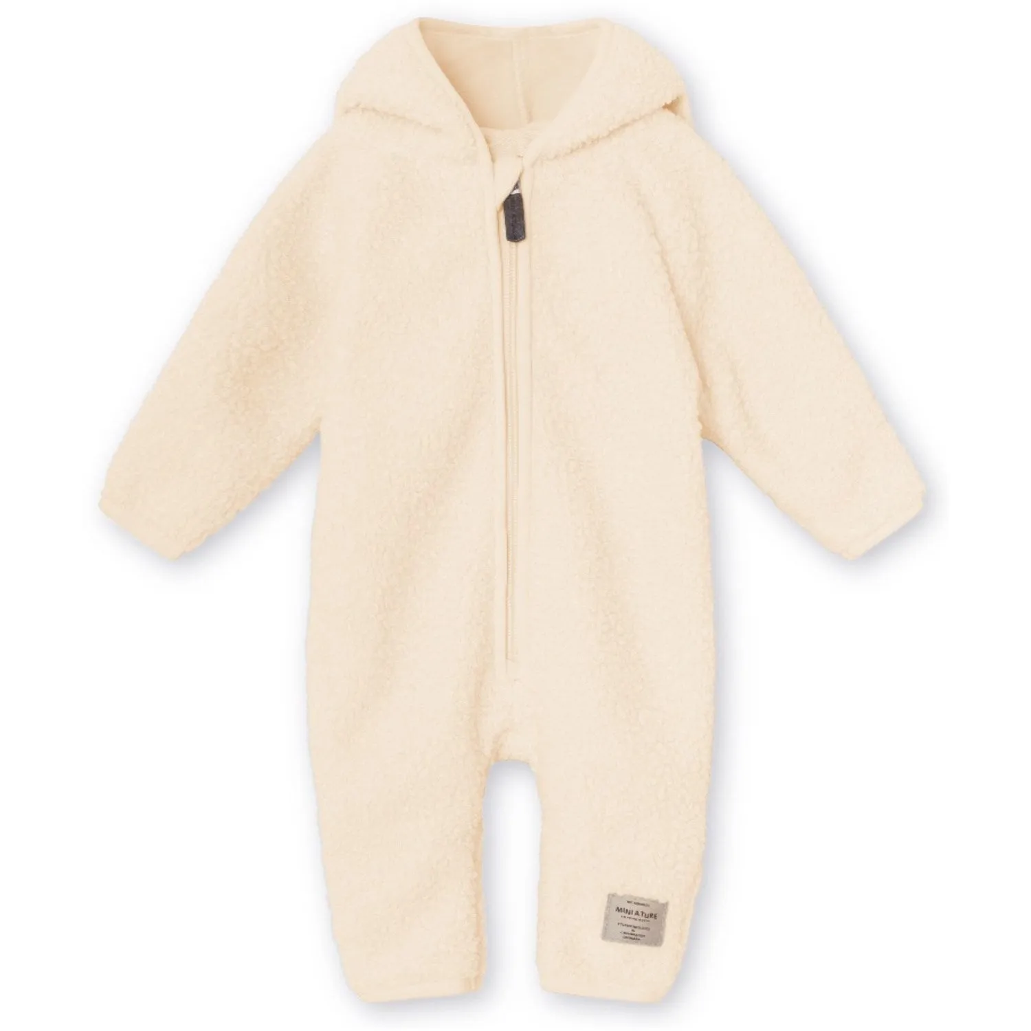 Mini A ture Angora Cream Adel Jumpsuit. GRS Patterned-Fabric Mesh-Detail