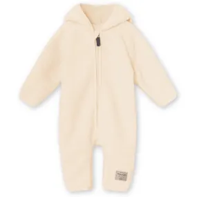 Mini A ture Angora Cream Adel Jumpsuit. GRS Patterned-Fabric Mesh-Detail