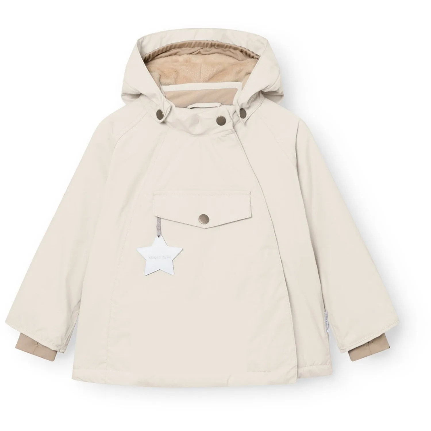 Mini A ture Angora Cream Matwang Fleece Lined Winter Jacket. GRS Brand Light Insulation