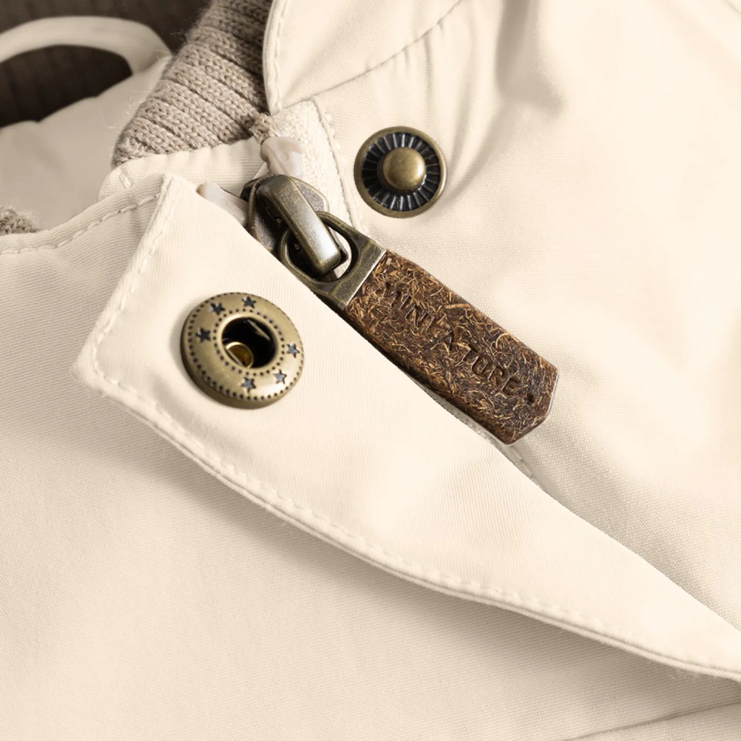 Adjustable Drawstrings Anti-static Mini A ture Angora cream Wang Fleece Winter Jacket m. Fur