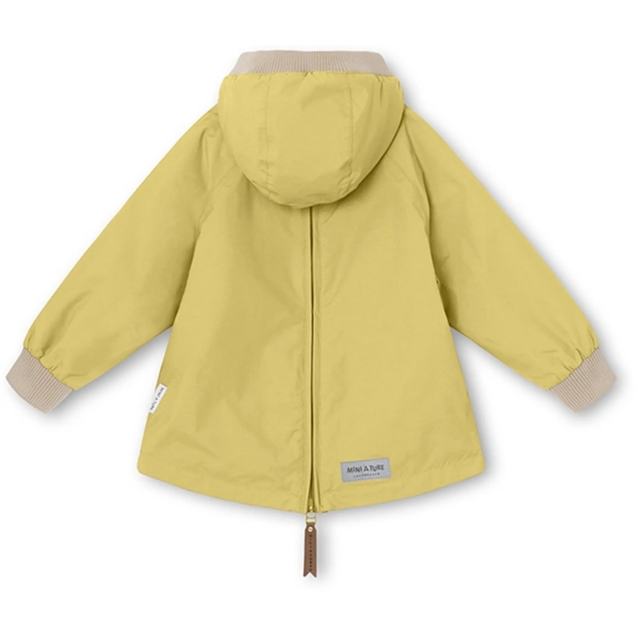 MINI A TURE Baby Vito Spring Anorak m/Fleece Lining Dusky Citron Modern Outdoor Gear Layered Collar Design
