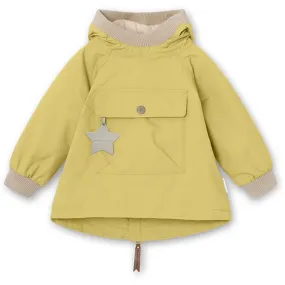 MINI A TURE Baby Vito Spring Anorak m/Fleece Lining Dusky Citron Trail Friendly