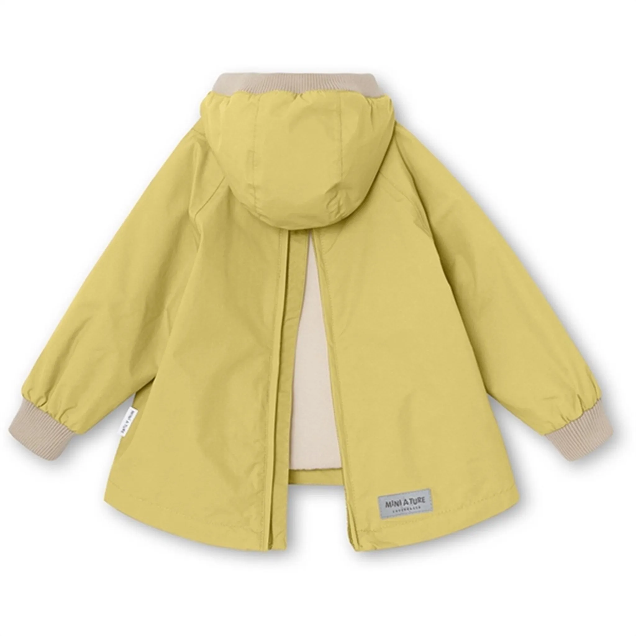 Non Irritating Collar MINI A TURE Baby Vito Spring Anorak m/Fleece Lining Dusky Citron