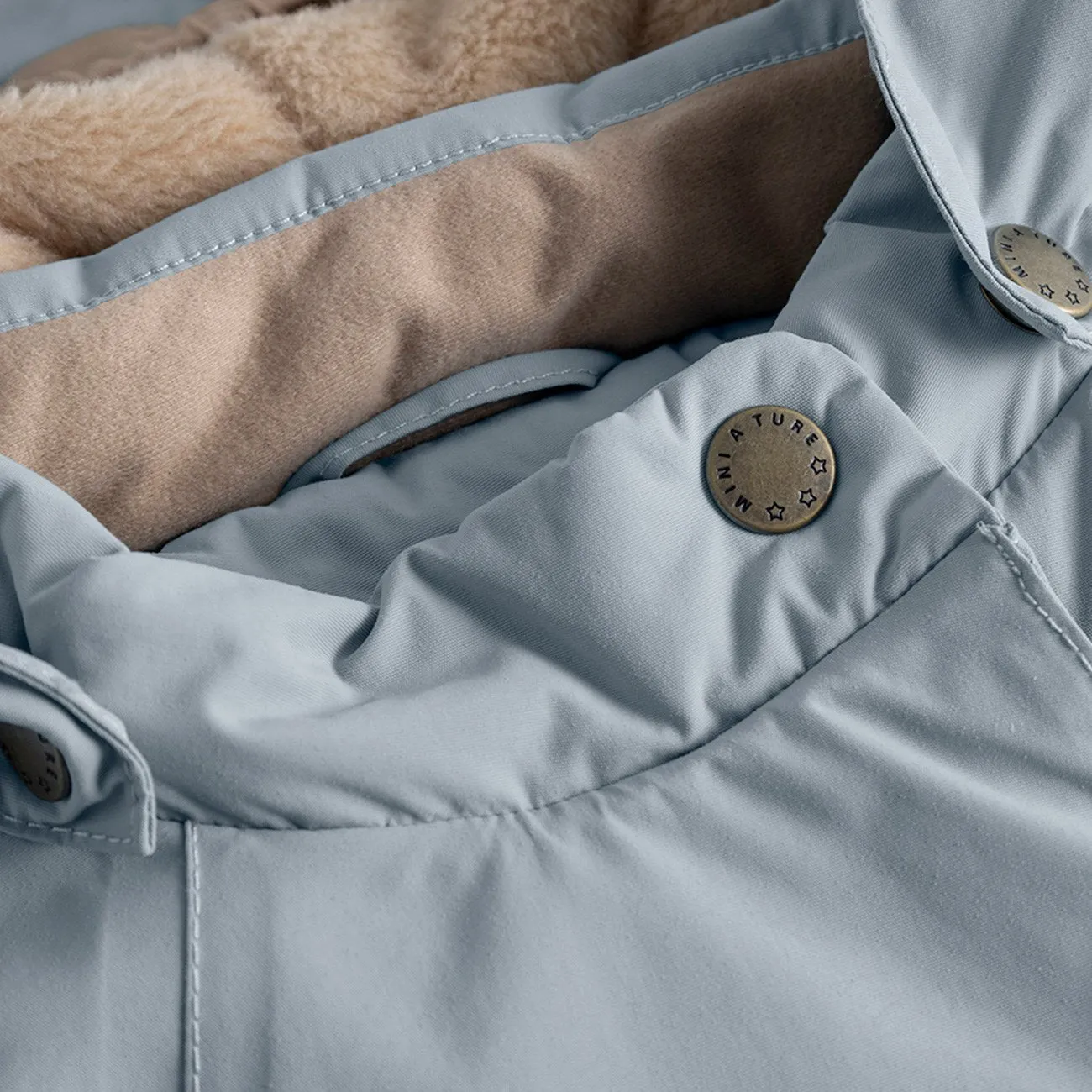 Mini A ture Citadel blue Wang Fleece Winter Jacket Engineer Water Resistant