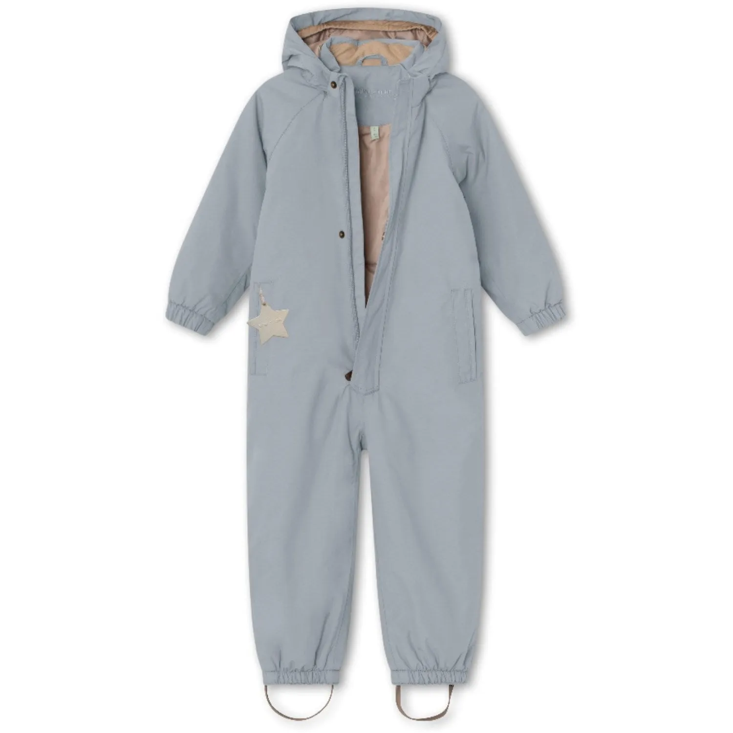 Bishop-Sleeve Vintage-Inspired Mini A ture Citadel Blue Wilbo Snowsuit