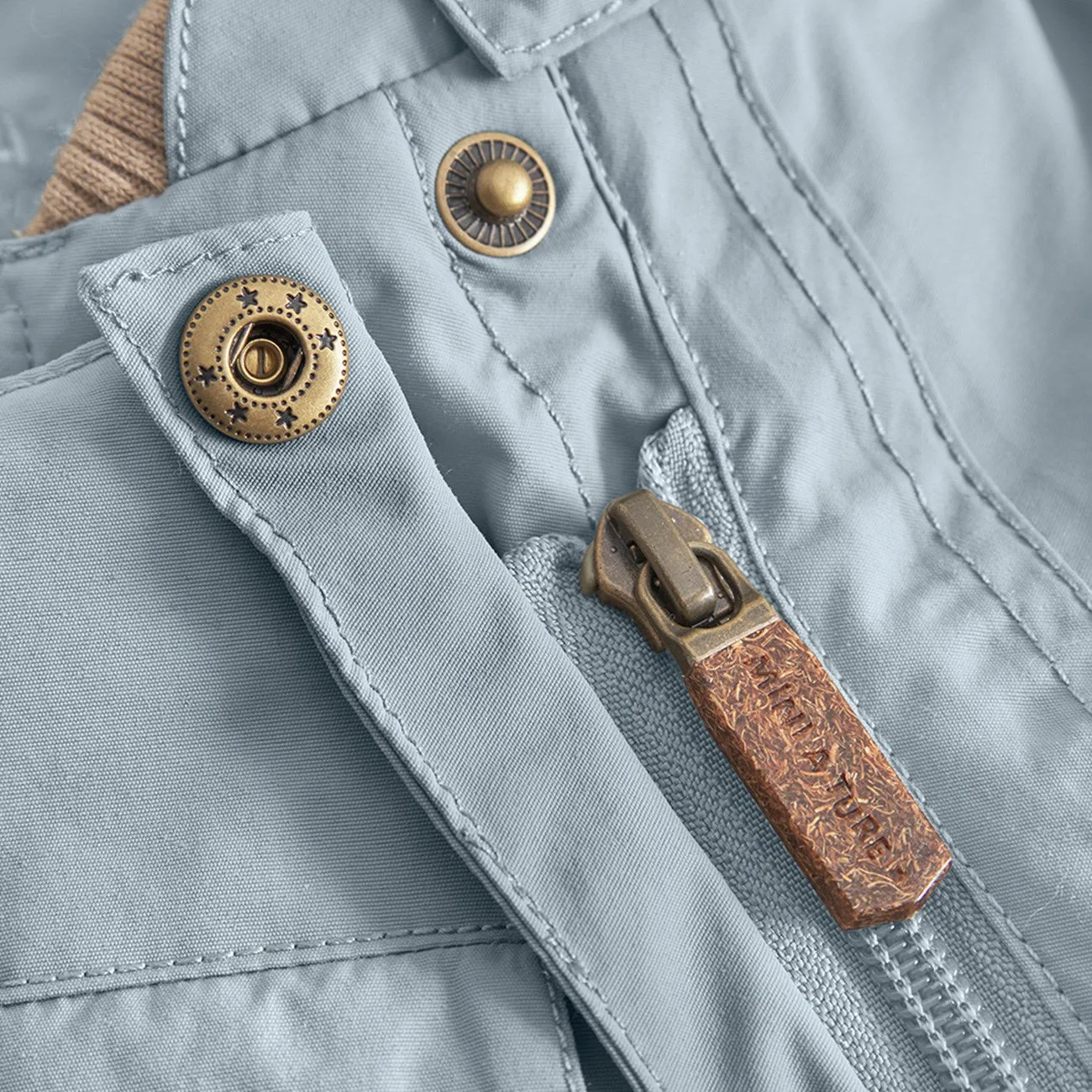 Relaxed-fit short-sleeve shirt Convertible-Sleeve Mini A ture Citadel blue Wisti Fleece Snowsuit