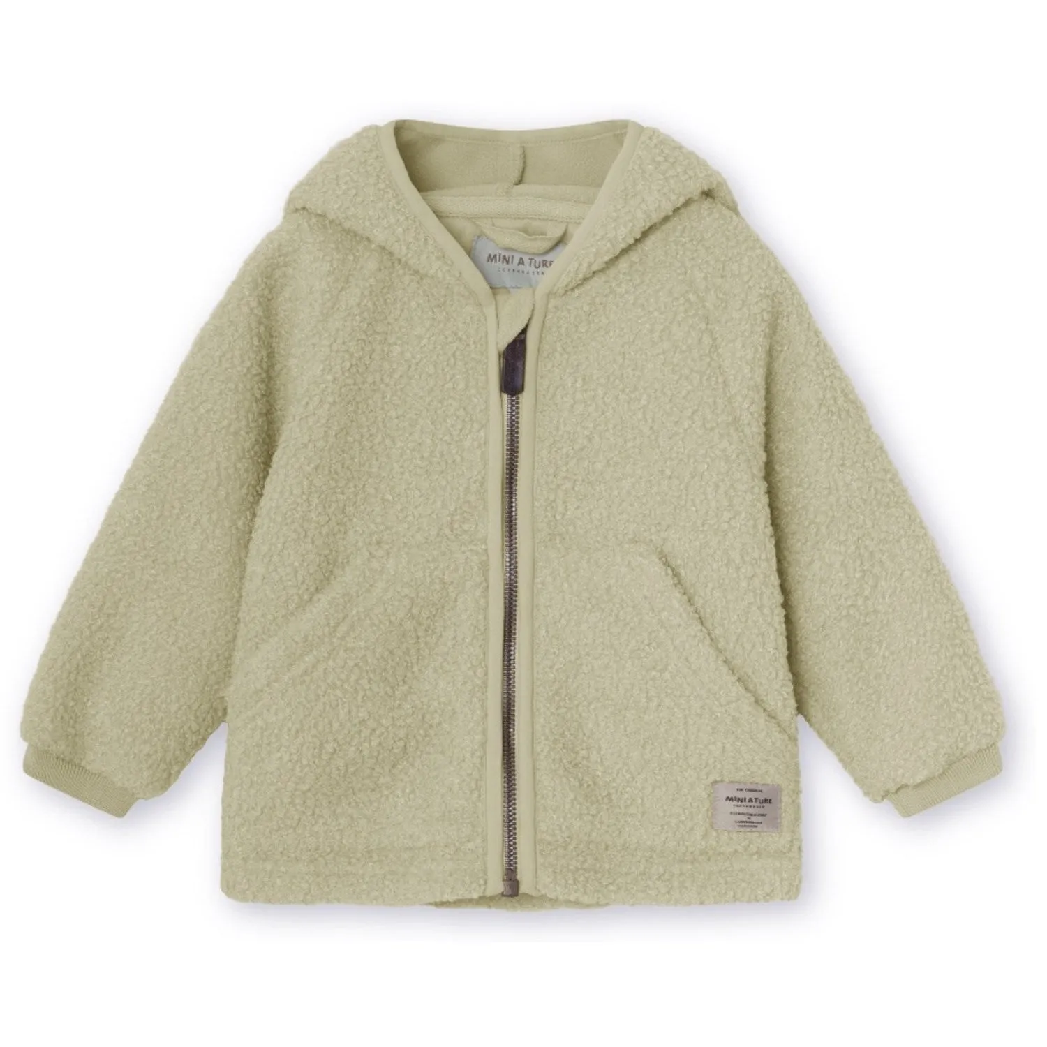 Breathable wear Mini A ture Elm Green Liff Teddyfleece Jacket. GRS