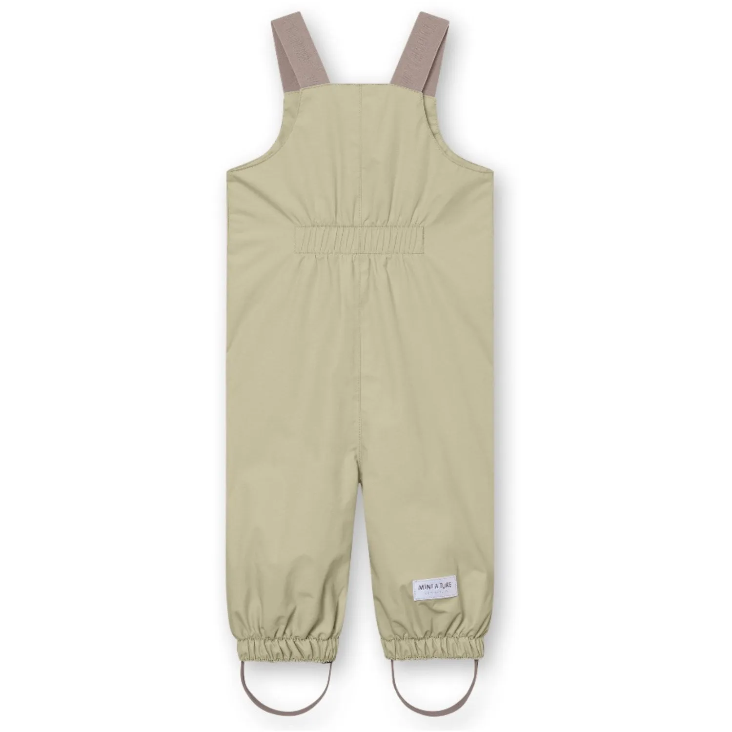 Mini A ture Elm Green Walentaya Spring Overalls. GRS Layer Essential Neutral Look