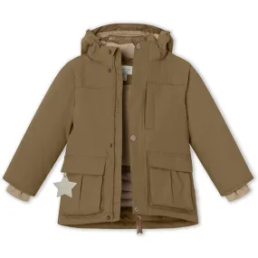 MINI A TURE Kastorio Fleece Winter Jacket Wood SoftLining hypoallergenic
